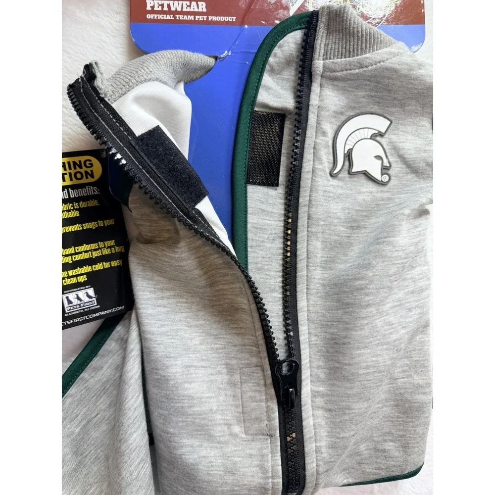 Michigan State Spartans Soothing Solution Vest Dogs Anxiety Shirt Calming SMALL